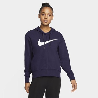 Hanorace Nike Dri-FIT Get Fit Full-Zip Training Dama Negrii Albastri Albi | XWPC-04976